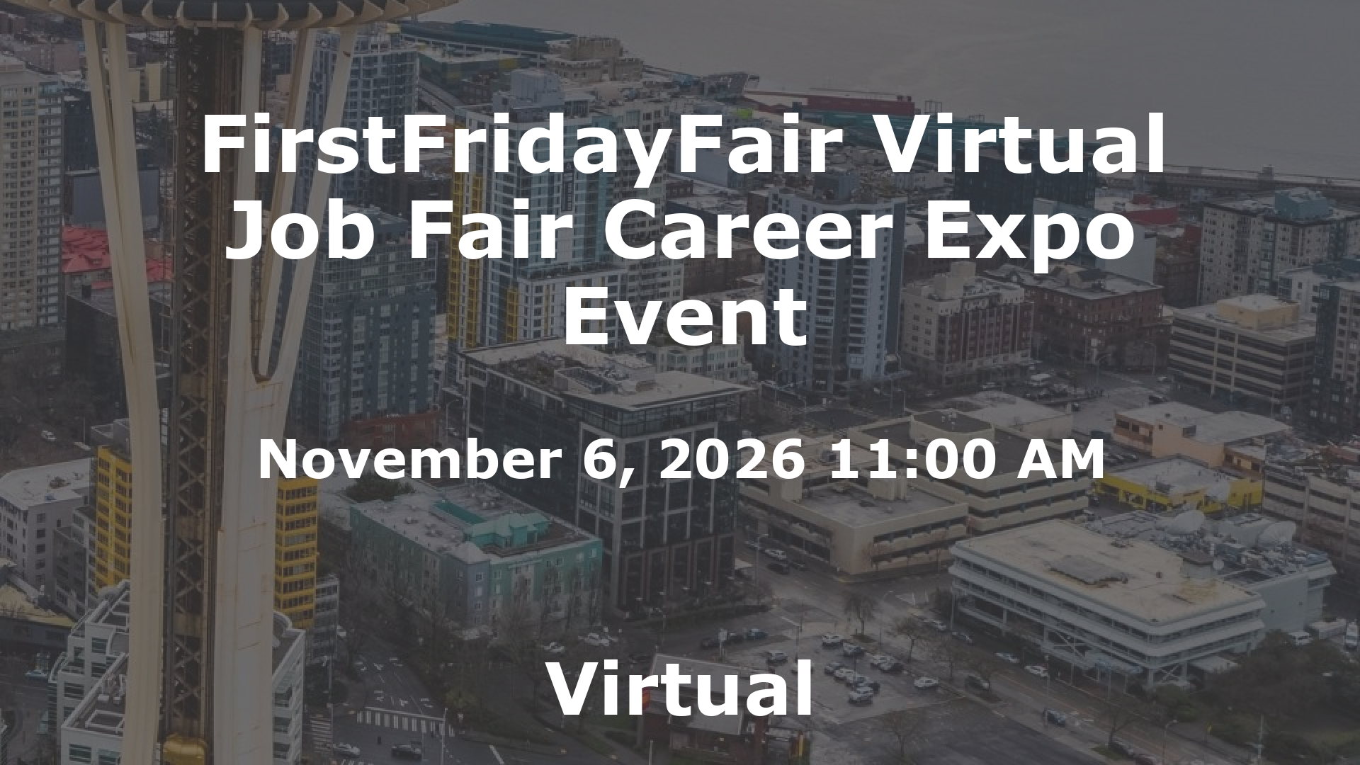 FirstFridayFair Virtual Job Fair Career Expo Event event image
